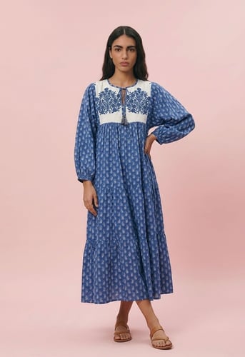 Amalfi Blue Maxi Dress
