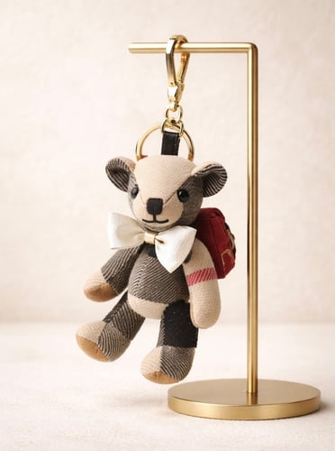 London Style Bear Bag Charm