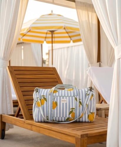 Blue Lemons Duffle Bag