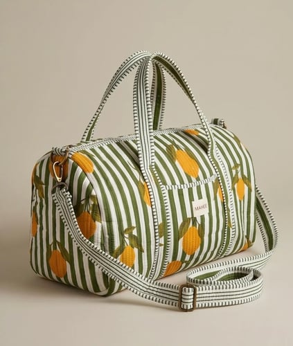 Green Lemons Duffle Bag