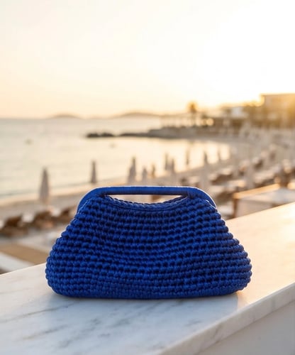 Blue Metallic Clutch