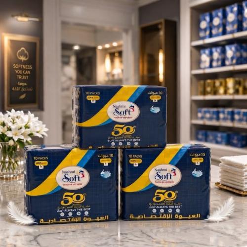 بكج مناديل نشمي سوفت 500 منديل 4 طبقات (30 عبوة )