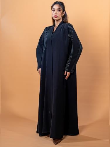 Abaya with blazer cut and Japanese cord