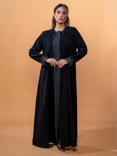 Abaya blazer embroidery with cord