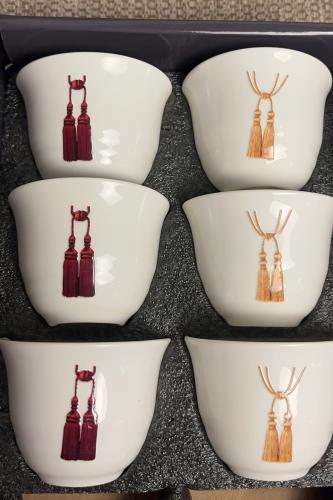 فناجين قهوة بثيم رمضاني -٦ قطع