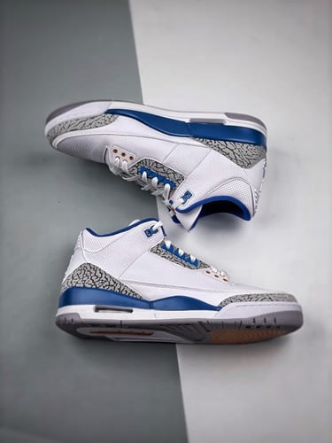 Air Jordan 3 retro "White and True Blue "