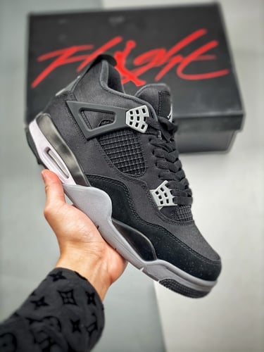 Air Jordan 4 Retro se "Black Canvas"
