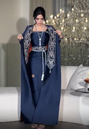 جلايبه 76جلابية سهره ميكادوتطريز وشك يدوي فاخر