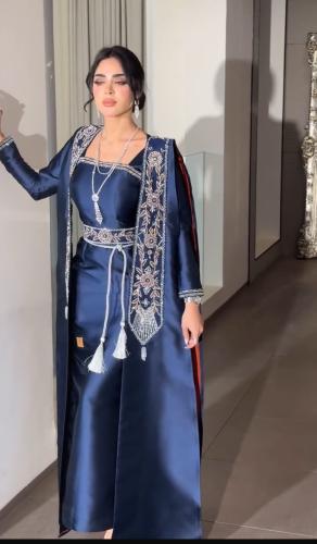 جلايبه 76جلابية سهره ميكادوتطريز وشك يدوي فاخر