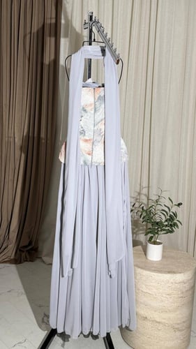 فستان 92تطريز الورد الفرنسي مع جورجيت تصاميم حديثة...