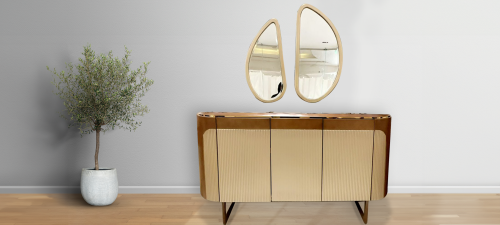 بوفيه خشبي كبير تاتش