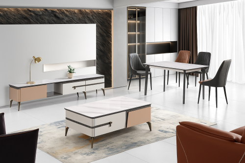 طاولات خشب مستطيلة ابيض – تصميم مودرن فاخر يناسب ج...