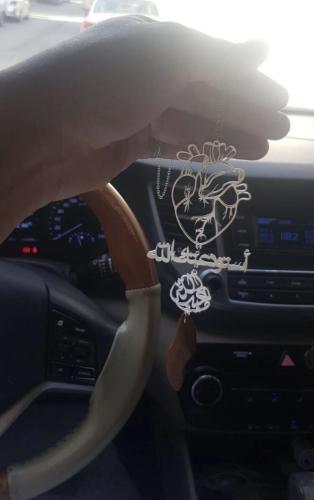 تعليقة سيارة شكل قلب