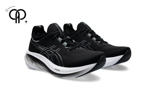 حذاء رجالي اسيكز اسود مع ابيض an Asics Gel-Nimbus...