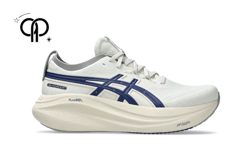 حذاء رجالي اسيكز رمادي مع ازرق ASICS Gel-Nimbus 27...