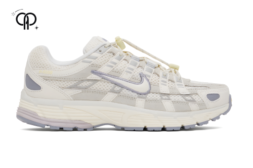 حذاء نسائي نايك ابيض مع رمادي Nike P-6000 sneaker...