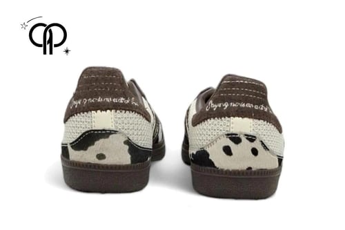 حذاء نسائي سامبا اديداس بيج مع بني an Adidas Samba...