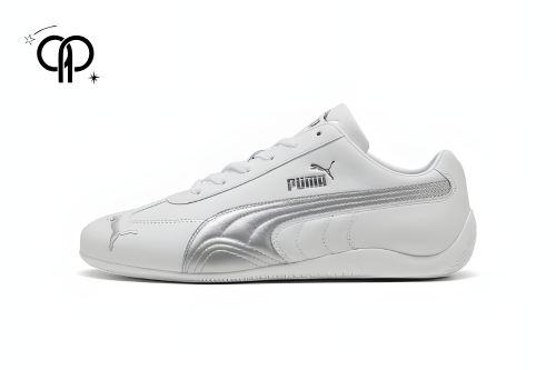 حذاء نسائي بوما فضي Puma Speedcat OG Leather sneak...