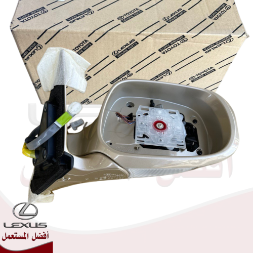 مراية باب GS300 ذهبي يمين موديل 07-12 بدون قزاز اص...