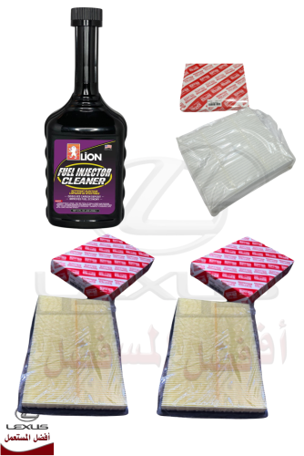 2 فلتر هوا + فلتر مكيف + منظف بخاخات LS460