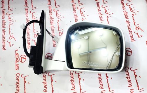 مراية باب يمين بيضاء جديد اصلي وكالة جيب LX470 199...