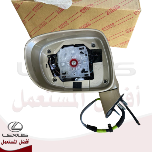 مراية باب ES350 ذهبي يسار موديل 07-9 بدون قزاز اصل...