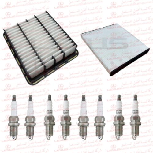 فلتر هوا + فلتر مكيف + 8 بواجي LS430