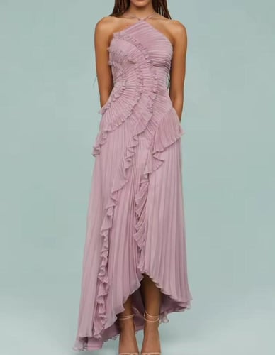 فستان كسرات زهرة اللوتس