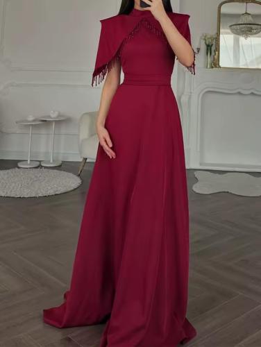 فستان سهره مزين بخرز انيق