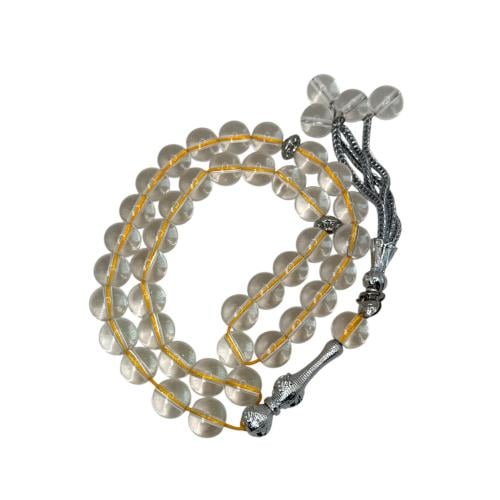 سبحة كريستال نقي شفاف 39 حبه