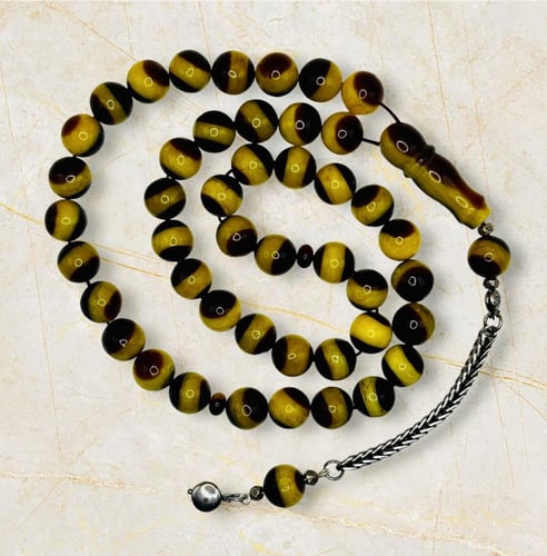 سبحة تراب الكهرمان الروسي (الأفعى)