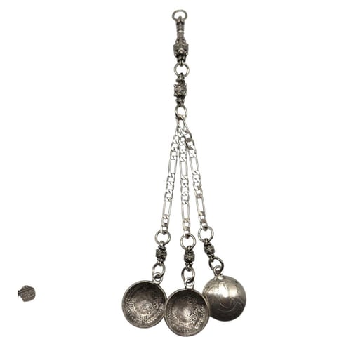 كركوشة أنتيمون مطلية فضة – تعليقة سبحة فاخر