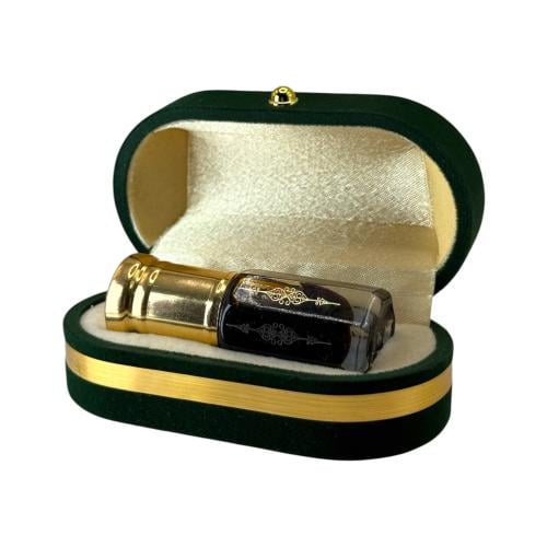 حافظة جيب مخمل ربع تولة بحزام ذهبي – أخضر ملكي فاخ...