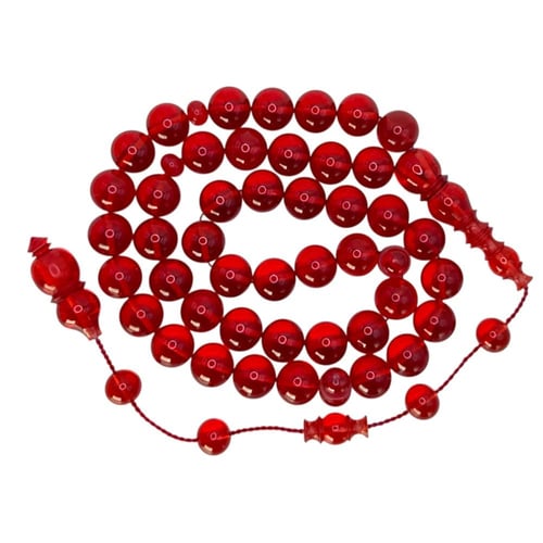 سبحة فاتوران تركي لون أحمر كرزي (تمليكه) – خراطة ت...