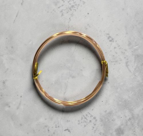 سلك نحاسي للأعمال الفنيه رفيع (1.5 mm ) طول 3 متر