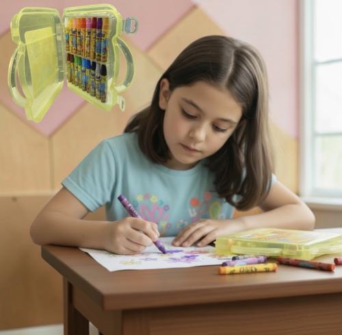 حقيبة ألوان شمعية لينو ١٨