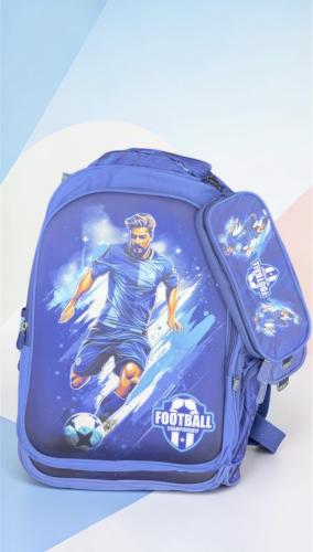 حقيبة ظهر مدرسية لوجو لاعب كرة قدم