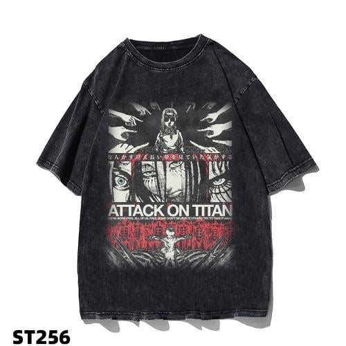 تيشيرت اوفرسايز هجوم العمالقة أتاك اون تايتن