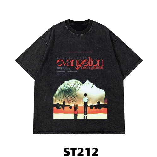 تيشيرت اوفرسايز نيون جينيسيس إيفانجيليون