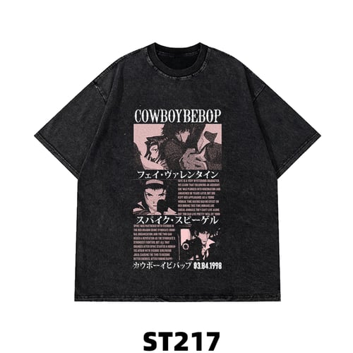 تيشيرت اوفرسايز انمي كاوبوي cowboy bebop