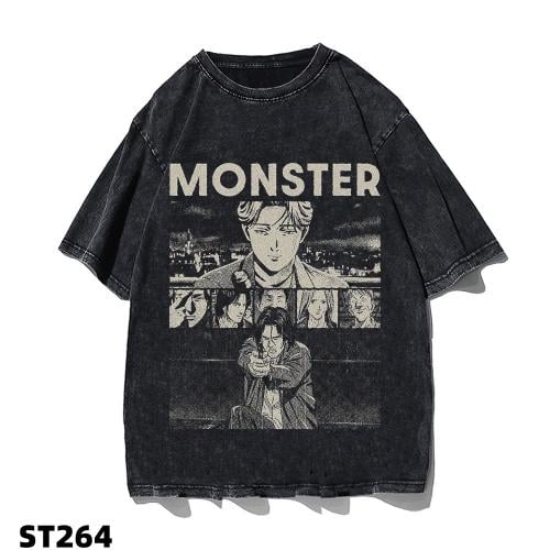 تيشيرت اوفرسايز انمي مونستر