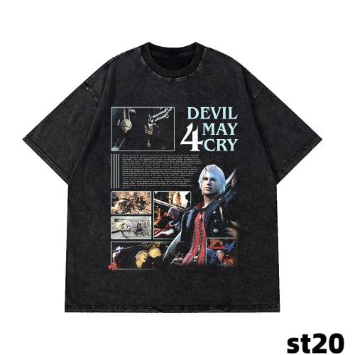 تيشيرت اوفرسايز ديفل ماي كراي devil may cry