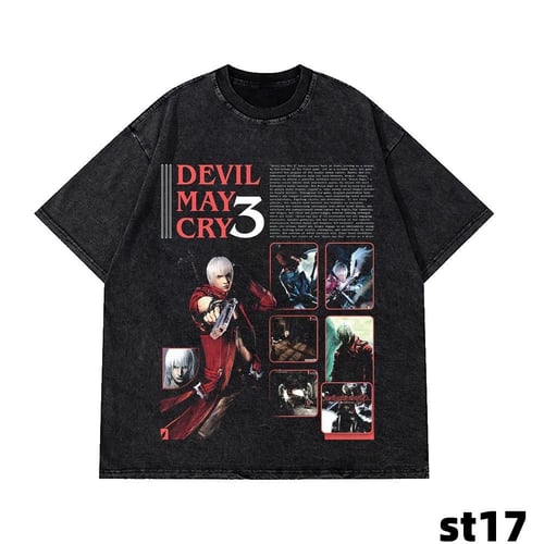 تيشيرت اوفرسايز ديفل ماي كراي devil may cry