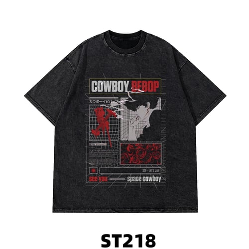 تيشيرت اوفرسايز انمي كاوبوي cowboy bebop