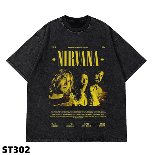 تيشيرت اوفرسايز فرقة نيرفانا nirvana