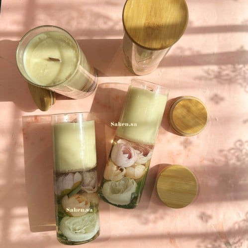 شمع مداخل استقبال welcome candle (floral)