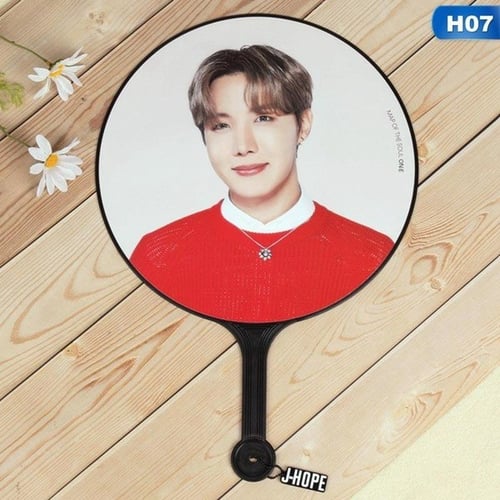 مروحة يد -BTS handheld fans red
