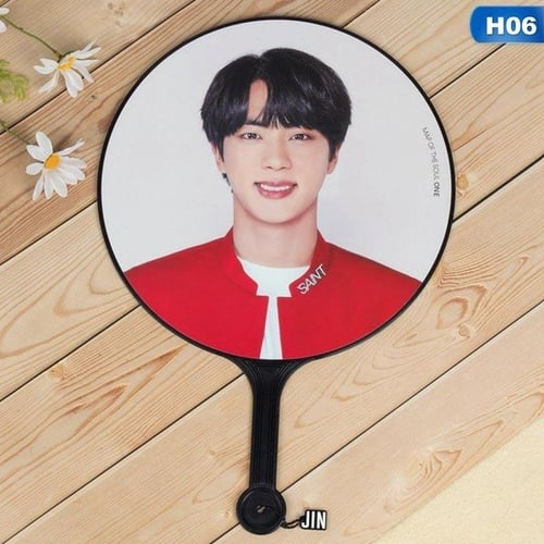 مروحة يد -BTS handheld fans red