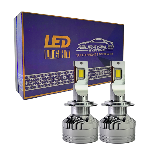 لمبات ليد مقاس H7 بقوة 18000LM 150W متوفر بلونين ا...