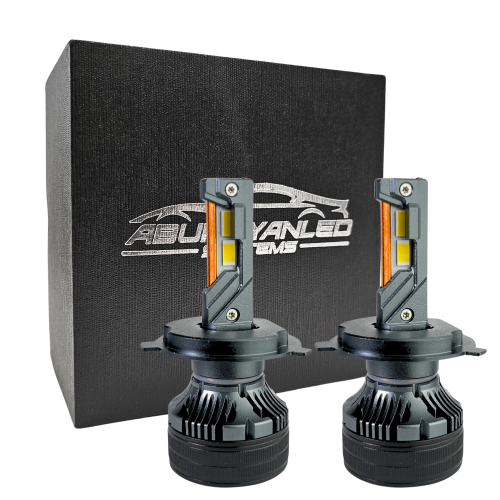 لمبات ليد خطين مقاس H4 بقوة 14000LM 120W لون 4300K...